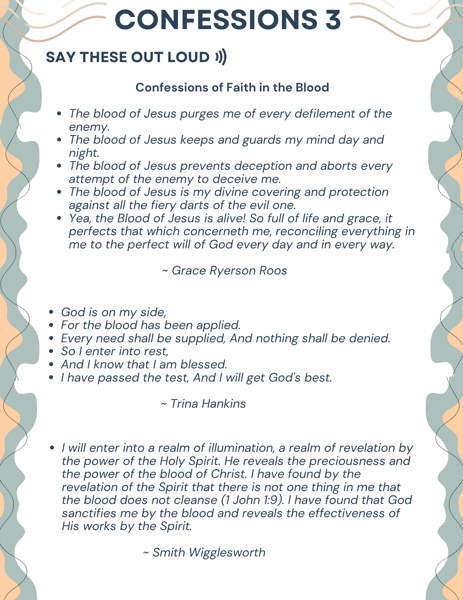 Preview of Confessions 3: Faith in the blood of Jesus