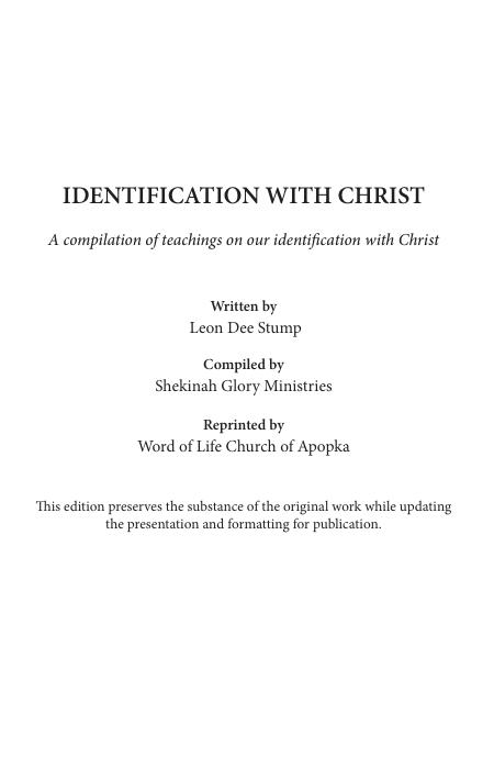 Identification with Christ book cover